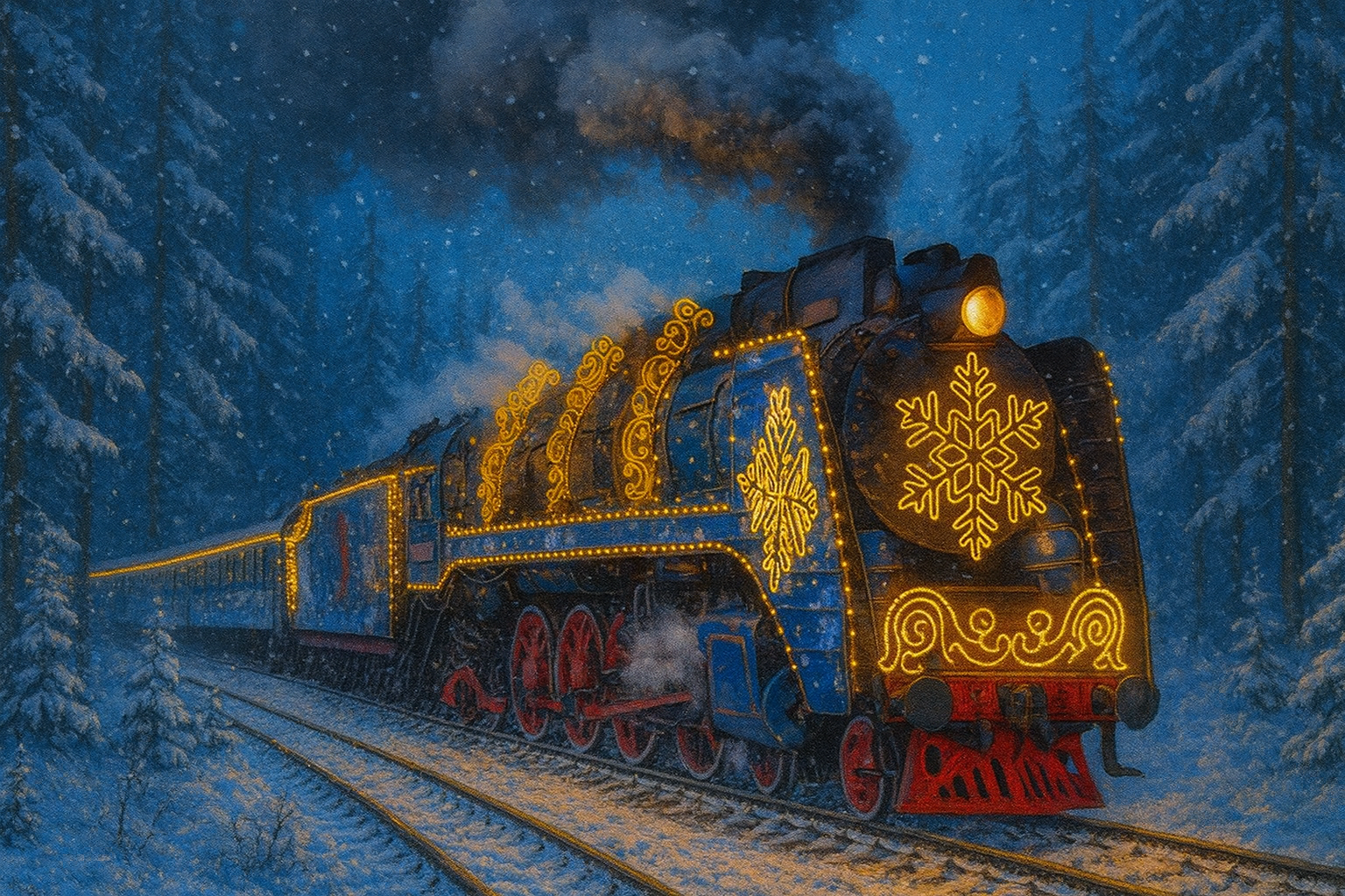 Волшебство на рельсах: Поезд Деда Мороза отправился в юбилейное путешествие - фото