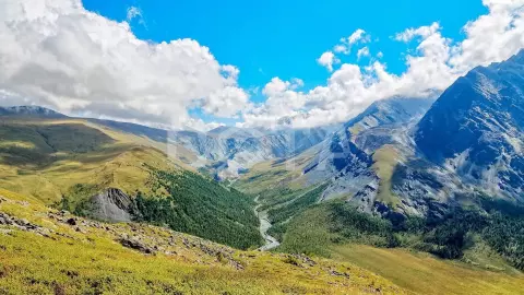 Пеший поход к Белухе с вьючными лошадьми (эконом) - фото 1