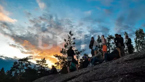Ястребиное. Скалолазание и тарзанка. Поход из Петербурга - фото 3